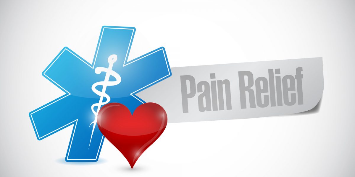 pain relief medical sign illustration design over a white background